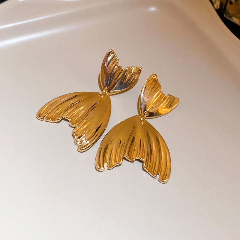 Wholesale Diamond Inlaid Flower Oval Pearl Alloy Earrings